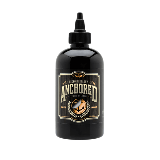 Anchored Stencil Solution 8oz - par Nikko Hurtado - Lucifer Tattoo Supply