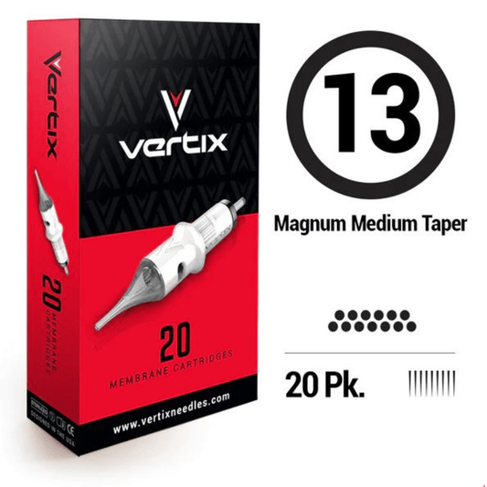 Cartouches Vertix Magnum Medium Taper 0.35 mm - Lucifer Tattoo Supply