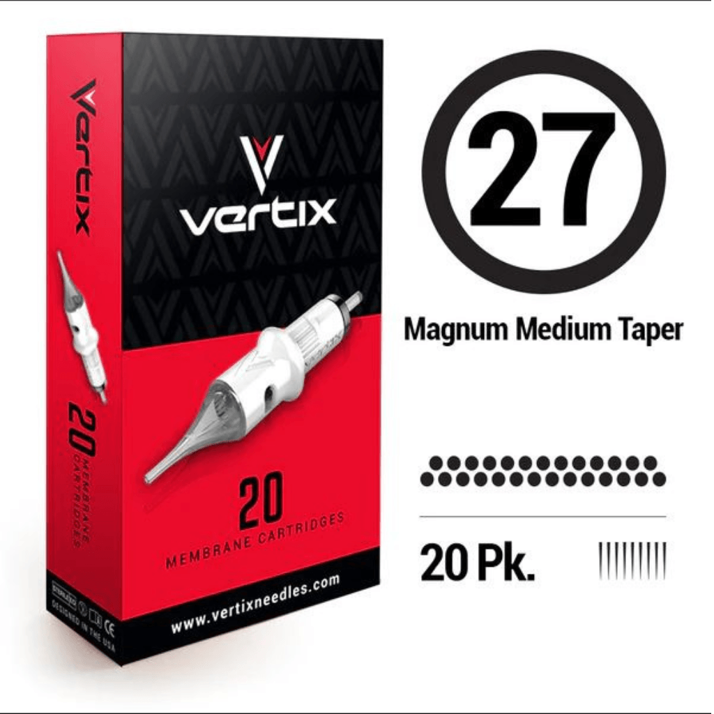 Cartouches Vertix Magnum Medium Taper 0.35 mm - Lucifer Tattoo Supply