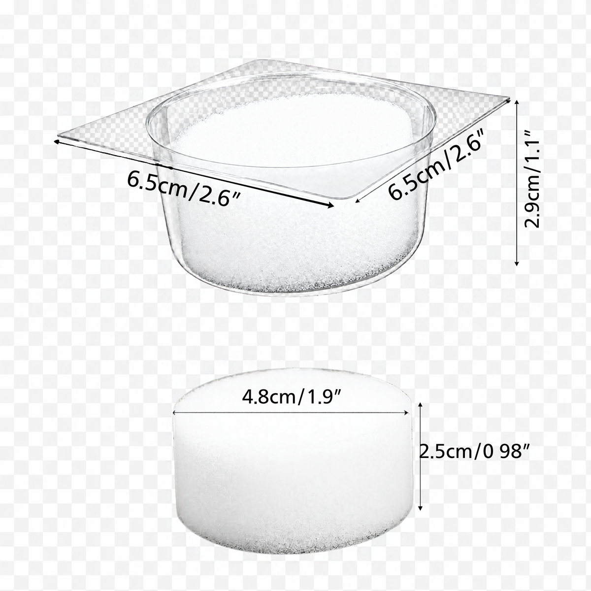 Dip Foam rinse cap unit