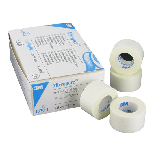 Diachylon Micropore Papier 1 pouce de 3M (12)